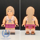 Pink Skirt Pub Waitress Custom Printed PCC Series Minifigure