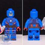 Captain America Custom Printed PCC Series Minifigure