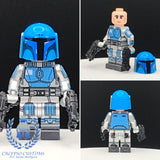 Calypso Midnight Sky Mandalorian Custom Printed PCC Series Minifigure