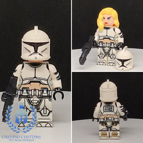 Fem Clone Trooper Custom Printed PCC Series Minifigure