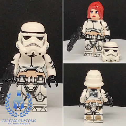 Fem Stormtrooper Custom Printed PCC Series Minifigure