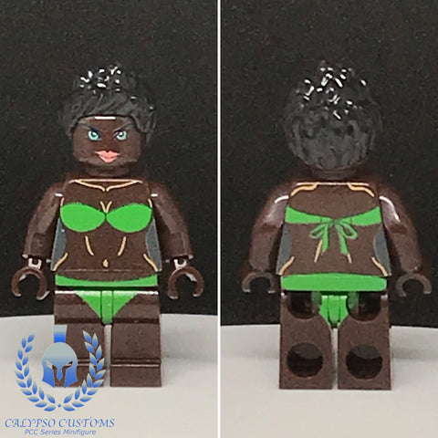 Green Swimsuit Model V5 Custom Printed PCC Series Minifigure