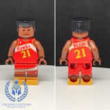 Hawks Dominique Wilkins #21 Custom Printed PCC Series Minifigure