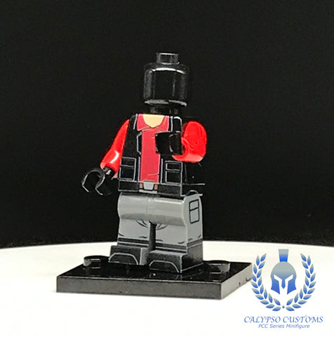 Red Rebel Fleet Suit PCC Series Minifigure Body