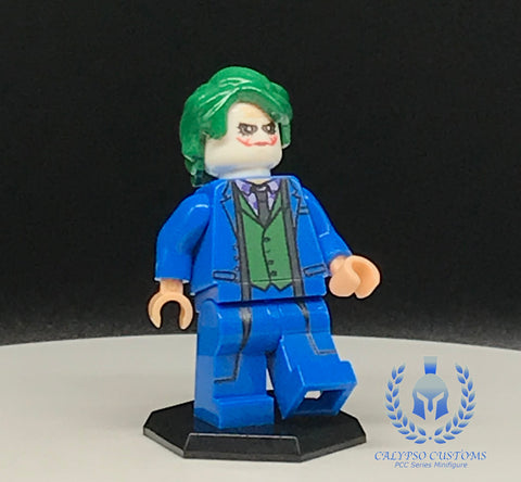 Dark Knight Joker  Blue Custom Printed PCC Series Minifigure
