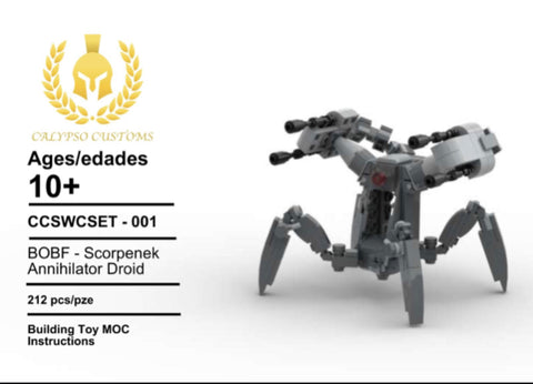 Scorponek Annihilator Droid PDF Lego Set Instructions