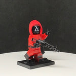 Triangle Squid Games Guard Custom Printed PCC Series Minifigure