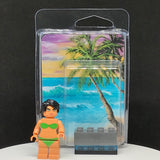 Green Swimsuit Model V8 Custom Printed PCC Series Minifigure