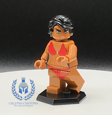 Red Swimsuit Model V6 Custom Printed PCC Series Minifigure