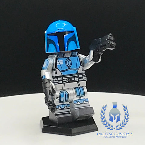 Calypso Midnight Sky Mandalorian Custom Printed PCC Series Minifigure