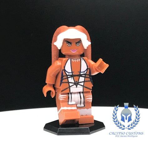 Ryloth Twi'lek V2 Dark Orange Custom Printed PCC Series Minifigure