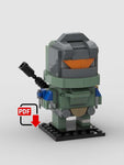 Spartan Jun Brickheadz PDF Lego Set Instructions