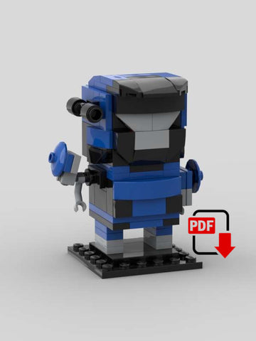 Spartan Kat Brickheadz PDF Lego Set Instructions