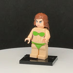 Green Swimsuit Model Custom Printed PCC Series Minifigure