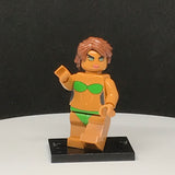 Green Swimsuit Model V6 Custom Printed PCC Series Minifigure