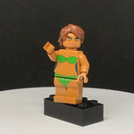 Green Swimsuit Model V6 Custom Printed PCC Series Minifigure