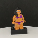 Purple Swimsuit Model V6 Custom Printed PCC Series Minifigure