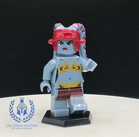 Hutt Palace Twi'lek (Sand Blue) Custom Printed PCC Series Minifigure