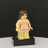Pink Swimsuit Model V3 Custom Printed PCC Series Minifigure