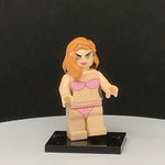 Pink Swimsuit Model Custom Printed PCC Series Minifigure