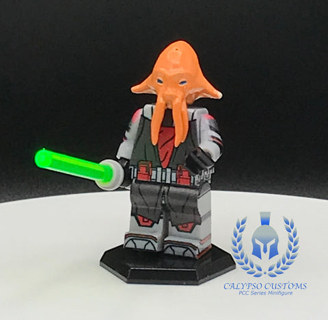 Quarren Jedi General Custom Printed PCC Series Minifigure