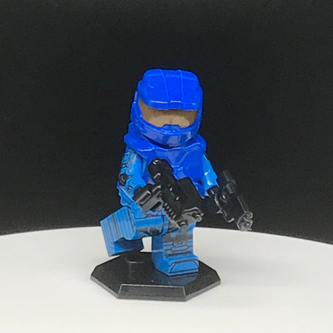Blue Mark VI Spartan Custom Printed PCC Series Minifigure