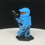 Light Blue Mark VI Spartan Custom Printed PCC Series Minifigure
