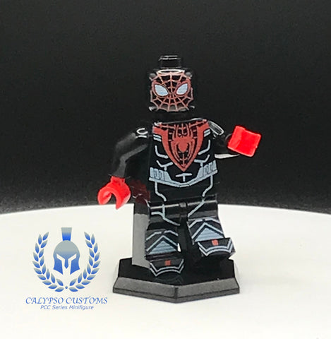 Miles Morales Spiderman Custom Printed PCC Series Minifigure