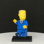 Simpsons Gary Chalmers Custom Printed PCC Series Minifigure