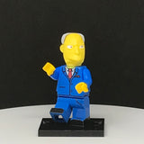 Simpsons Gary Chalmers Custom Printed PCC Series Minifigure