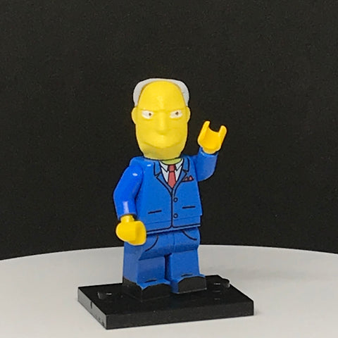 Simpsons Gary Chalmers Custom Printed PCC Series Minifigure