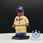 Braves Hank Aaron #44 Custom Printed PCC Series Minifigure