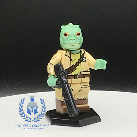 Trandoshan Rebel Trooper Custom Printed PCC Series Minifigure