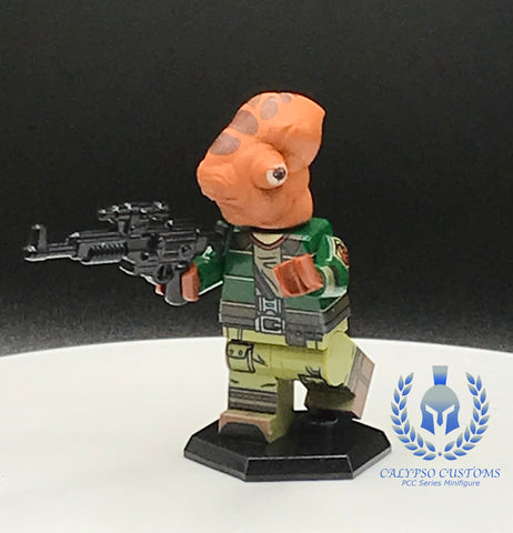 Mon Calamari Rebel Commando Custom Printed PCC Series Minifigure