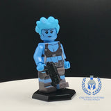 Lara Croft Asari Custom Printed PCC Series Minifigure