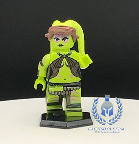 Lime Green Twi'lek Dancer Custom Printed PCC Series Minifigure