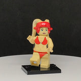 Red Swimsuit Twi'lek Tan Custom Printed PCC Series Minifigure