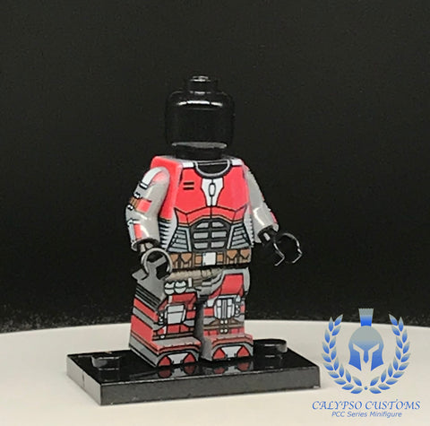 Scarlet Mandalorian Armor PCC Series Minifigure Body