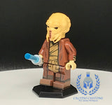 Unmasked Keldor Jedi Knight Custom Printed PCC Series Minifigure