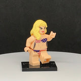 USA Swimsuit Model Custom Printed PCC Series Minifigure