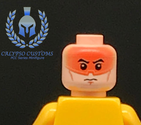 Rebel Pilot Minifigure Printed PCC Head