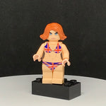 UK Swimsuit Model Custom Printed PCC Series Minifigure