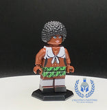 Green Skirt Pub Waitress V2 Custom Printed PCC Series Minifigure