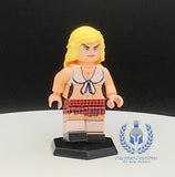 Red Skirt Pub Waitress Custom Printed PCC Series Minifigure