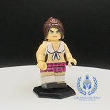 Pink Skirt Pub Waitress V3 Custom Printed PCC Series Minifigure