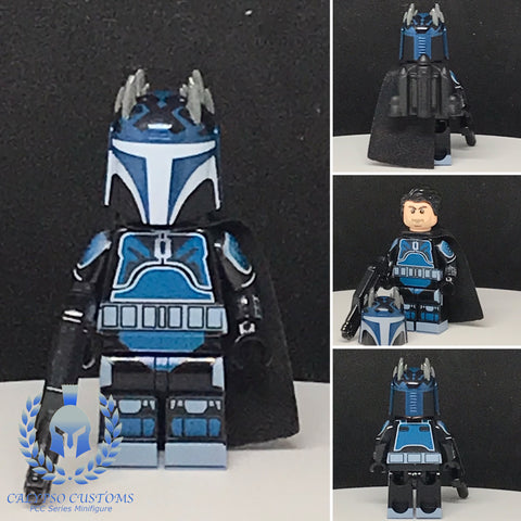 Maul Mandalorian Blue Custom Printed PCC Series Minifigure