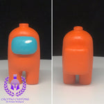 Orange Crewmate 3D Printed  Minifigure