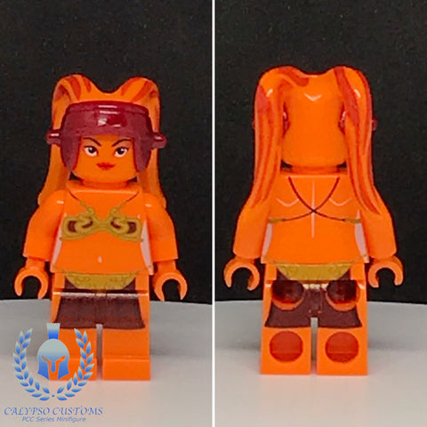 Hutt Palace Twi'lek Orange Custom Printed PCC Series Minifigure