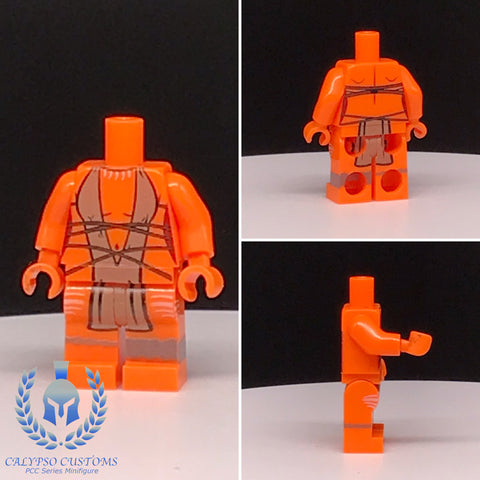 Orange Ryloth Robes PCC Series Minifigure Body