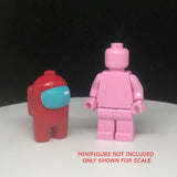 Red Crewmate 3D Printed  Minifigure